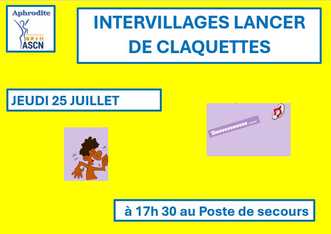 INTERVILLAGES-LANCER-DE-CLAQUETTES-POSTE-DE-SECOURS-17h30