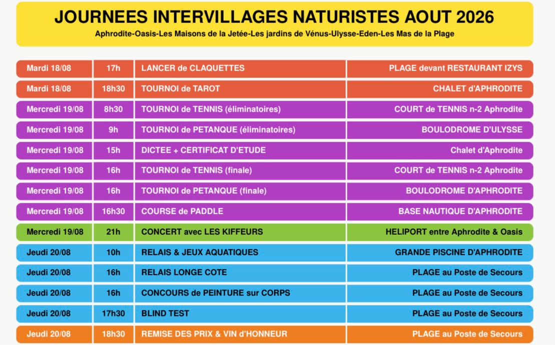 Intervillage aout