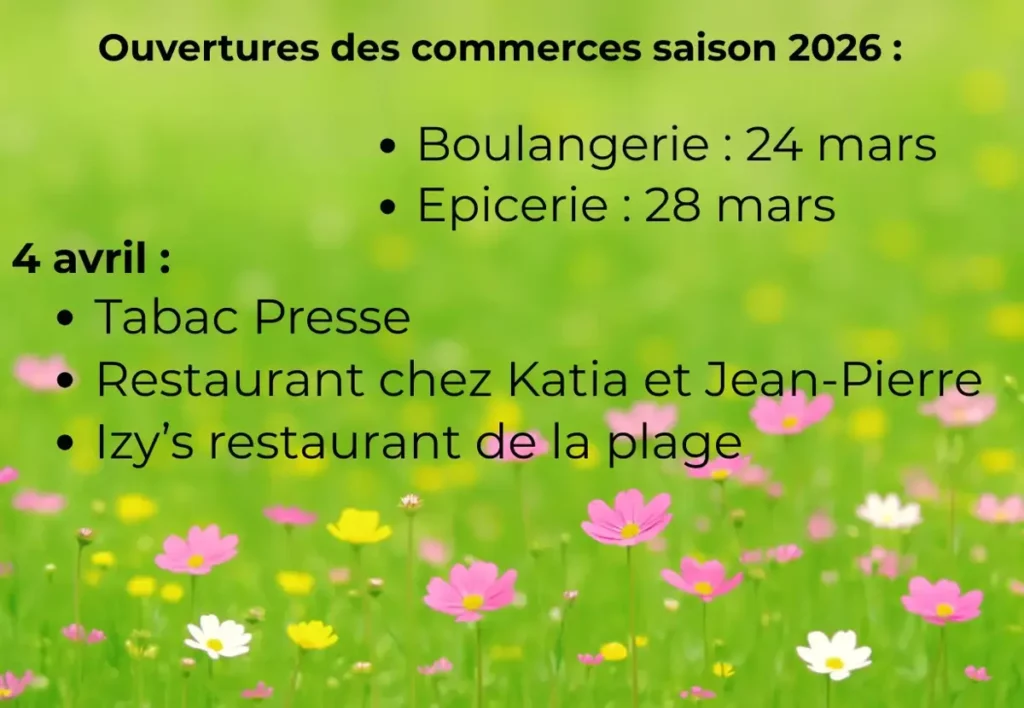 Ouverture des commerçants